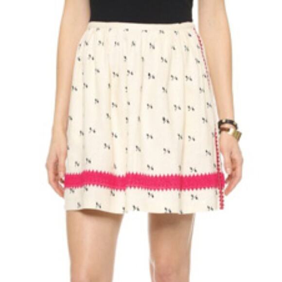 Madewell Lightstitch Linen Cotton A-line Circle Skirt Size 6 - Picture 3 of 8